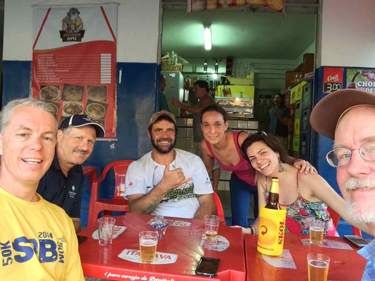  Beer and food and beer, with new friends! 