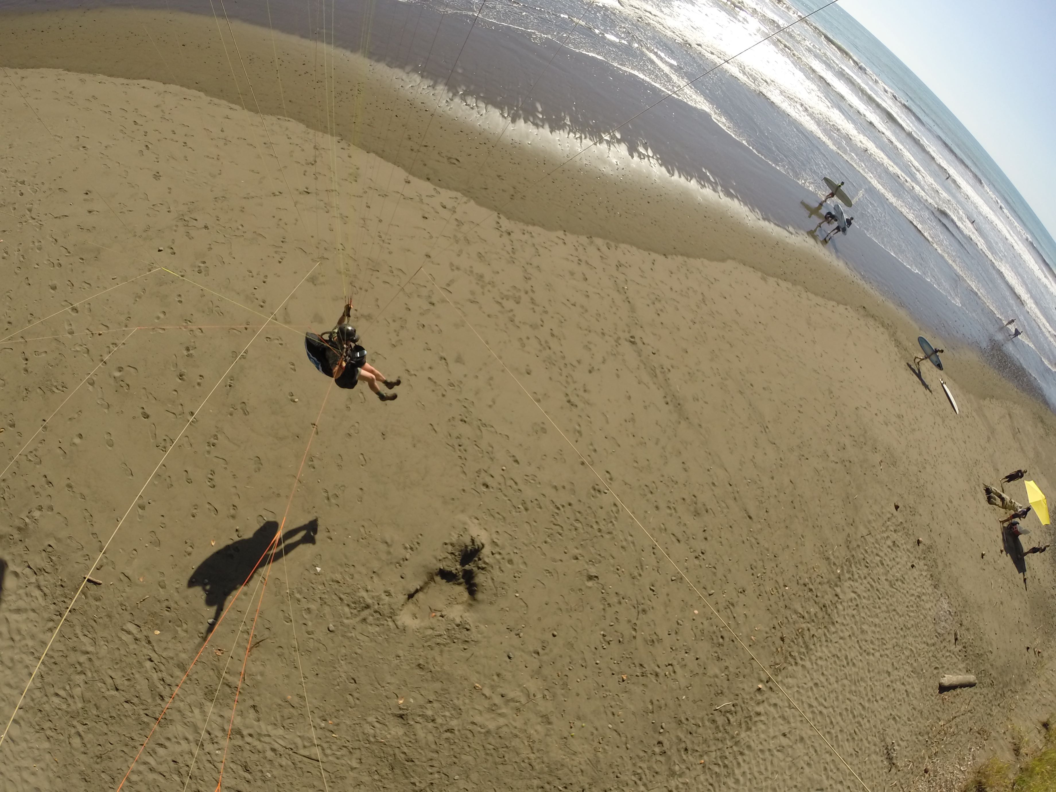  landing at the beach 