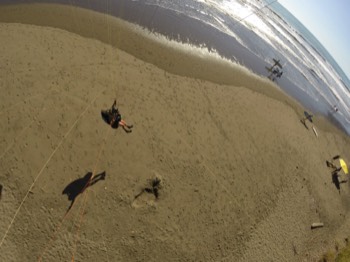  landing at the beach 