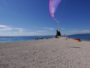  Shelley landing at Makarska beach, Croatia 