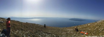  Biokovo launch, 4000' above the Adriatic Sea 