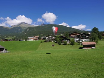  Fabian landing at Grindelwald 